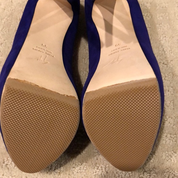 Giuseppe Zanotti purple suede peep toe size 39 - Picture 4 of 5